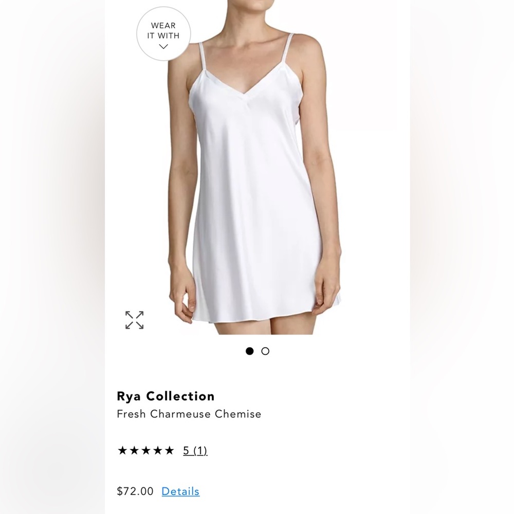 Rya Charmeuse Slip Ivory